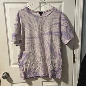 Purple/White Tie Dye Tshirt